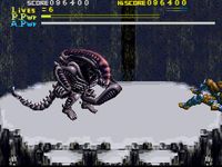une photo d'Ã©cran de Alien VS Predator (Super Nintendo) sur Nintendo Super Nes